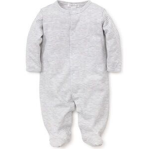 KISSY KISSY Essentials Striped Footie, Grey, Size Newborn LIKE NEW